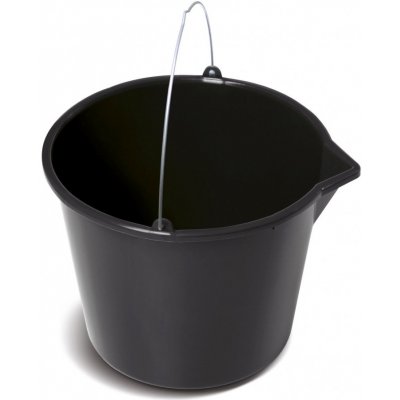 PROSPERPLAST Vědro BUCKET stavební s nálevkou 16 l černé – Zboží Dáma