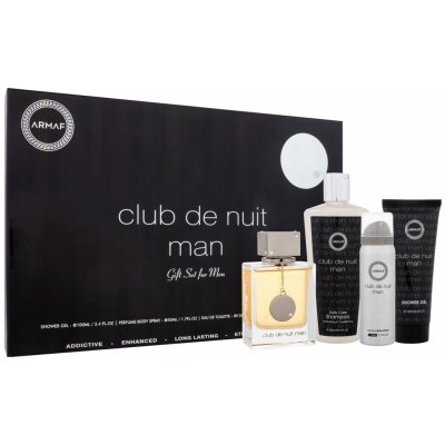 Armaf Club De Nuit Intense Man EDT 105 ml + deospray 50 ml + sprchový gel 100 ml + šampon 250 ml dárková sada – Zboží Mobilmania
