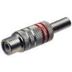 ACV Cinch konektor samice červený – Sleviste.cz