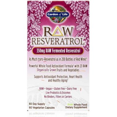 Garden of Life Raw fermentovaný Resveratrol 60 kapslí – Zboží Mobilmania