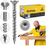 TESAŘSKÉ VRUTY DO DŘEVA 8,0x80 KUŽELOVÉ TORX 100 Ks DOMAX CS STŘÍBRNÉ – Hledejceny.cz