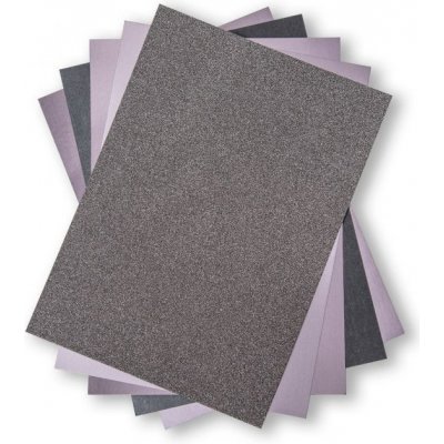 Sizzix Třpytivý papír sada A4 šedé odstíny 250g/m2 50ks