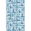 Koupelnová předložka Nese plastik Aquamat 593 hvězdice, perla, maják modrá 65 cm x 100 cm