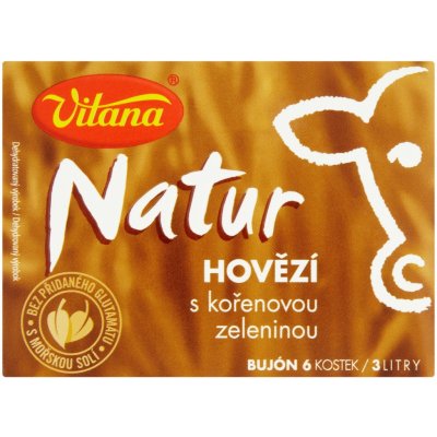 Vitana Natur hovězí bujón s kořenovou zeleninou, 6ks – Zbozi.Blesk.cz