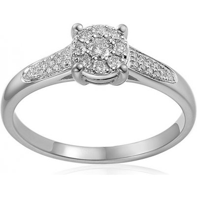 iZlato Forever Zásnubní briliantový prsten z bílého zlata IZBR937A – Zboží Mobilmania