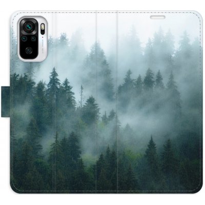 Pouzdro iSaprio Flip s kapsičkami na karty - Dark Forest Xiaomi Redmi Note 10 / Note 10S