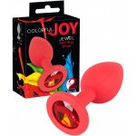 Colorful JOY silikonový anální kolík malý červený – Zboží Dáma