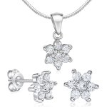 Krásný decentní stříbrný set se zirkony JSET142 – Zboží Mobilmania