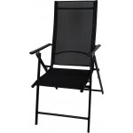 ST Leisure Equipment Stolička MININI ,čierna, záhradná, polohovateľná, 56x71x106 cm – Hledejceny.cz