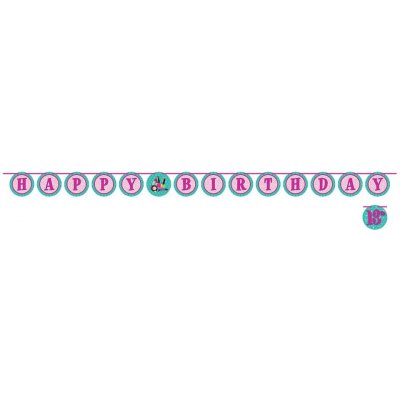 Creative Converting U.S.A Girlanda narozeninová Malé slečny 300 cm – Zboží Mobilmania