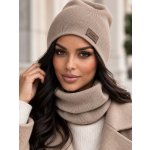 Fashionweek Dámský set dámská čepice a šála S2651 Capuccino – Hledejceny.cz
