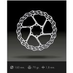 Galfer DB102W Fixed Wave 160 mm 6 děr stříbrná – Sleviste.cz