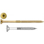 Vrut stavební RAPID ZH 8x220 ŽZN (TORX40) Vrut konstrukční, zapuštěná hlava, TORX, zinek žlutý – Sleviste.cz