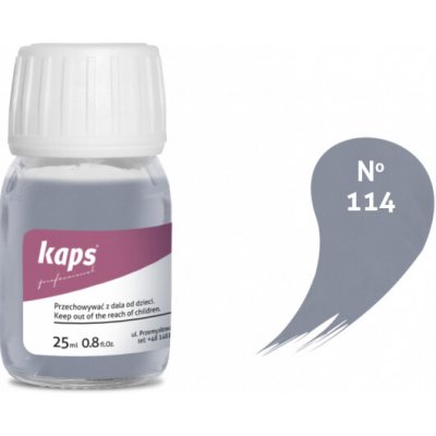 Kaps renovační barva na přírodní a syntetickou kůži Super Color 25 ml Světle šedá – Sleviste.cz