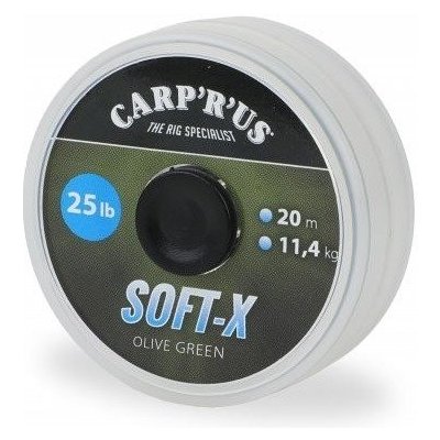 Carp ´R´ Us šňůra Soft-X olive green 20m 25lb – Zboží Mobilmania