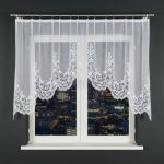 Dekorační oblouková krátká záclona na žabky BERENIKA 130 bílá 330x130 cm MyBestHome – Hledejceny.cz