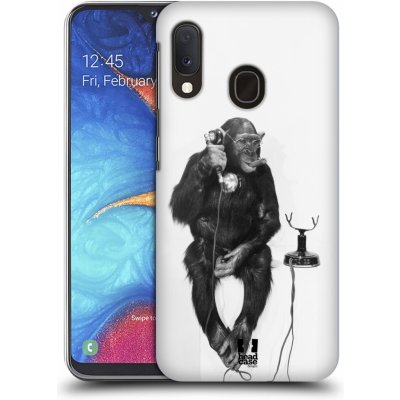 Pouzdro Head Case Samsung Galaxy A20e OPIČÁK S TELEFONEM