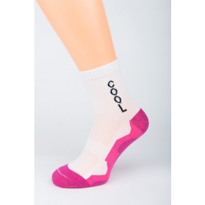 Gapo dámské sportovní ponožky COOL BÍLÁ 1. 2. Červená