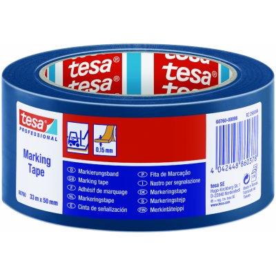 Tesa Professional PV1 Vyznačovací podlahová páska pro trvalé značení odolná 33 m x 50 mm modrá – Zboží Mobilmania