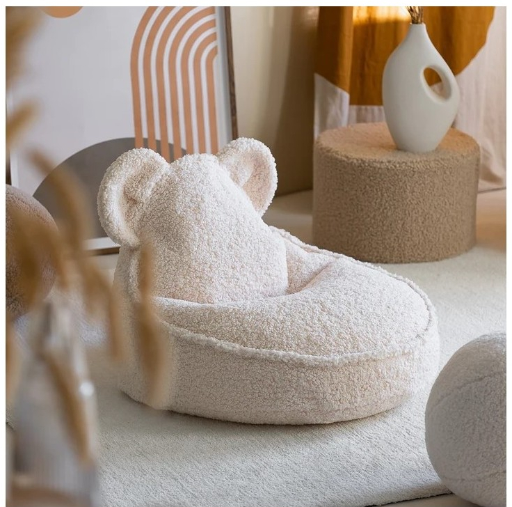 Wigiwama sedací vak Bear cream white