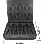 G.Gastro Formy pro stroj na tartaletky TMNP - Tvar tartaletek: Kousek dortu - 110x60 mm - Výška: 20 mm - pro 14 tartaletek - D11886338 – Hledejceny.cz