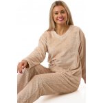 Dámské termo z extra teplého soft materiálu béžové 1Z1719 béžová – Zboží Dáma