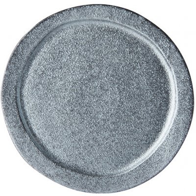 MIJ Jídelní talíř CRAFT BLACK 24,5 cm nepravidelný – Zbozi.Blesk.cz