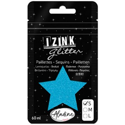 Aladine Třpytky Izink Glitter 60 ml S karibské modré – HobbyKompas.cz