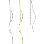 Řetízkové náušnice z chirurgické oceli 120mm - 1ks - A / Light Gold SL – Hledejceny.cz