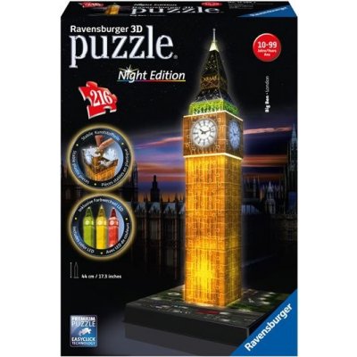 MPK Toys 3D puzzle Big Ben noční edice 216 ks