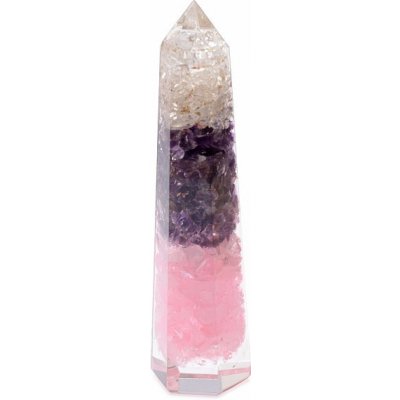 Nefertitis Orgonit obelisk trojbarevný NF27710 - cca 12 cm – Zboží Dáma