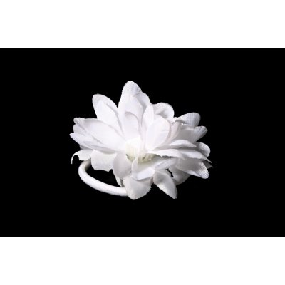 Gumička s květem bílá – Zboží Mobilmania