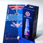 Wellputt puttovací koberec 4m/13ft blue Speed 3m-3,5m/10ft-11,5ft Stars & Stripes – Zboží Dáma