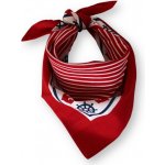 Etex Dětský bavlněný šátek červený s kotvami – Zboží Dáma