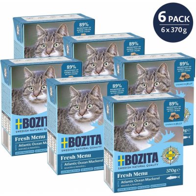 Bozita Cat kousky jelly s makrelou 6 x 370 g – Sleviste.cz
