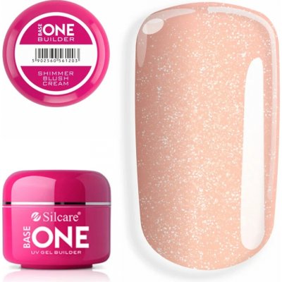 Silcare Base One Uv gél Shimmer blush cream 30 g – Sleviste.cz