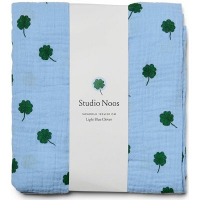 STUDIO NOOS SWADDLE ZAVINOVAČKA Print Large Light Blue Clover – Hledejceny.cz