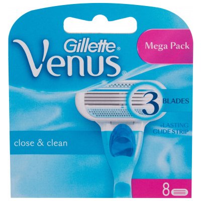 Gillette Venus Close & Clean 8 ks – Zboží Mobilmania