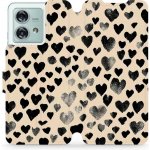 Mobiwear - Motorola Edge 40 Neo - VA51S Černá srdíčka – Zboží Živě