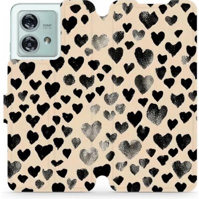 Mobiwear - Motorola Edge 40 Neo - VA51S Černá srdíčka – Zboží Živě