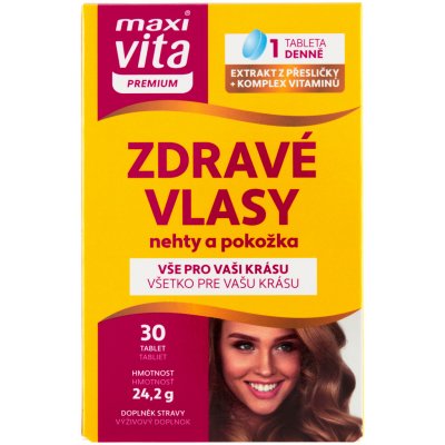 Vitar Maxi Vita Premium Zdravé vlasy, nehty 30 tablet – Hledejceny.cz