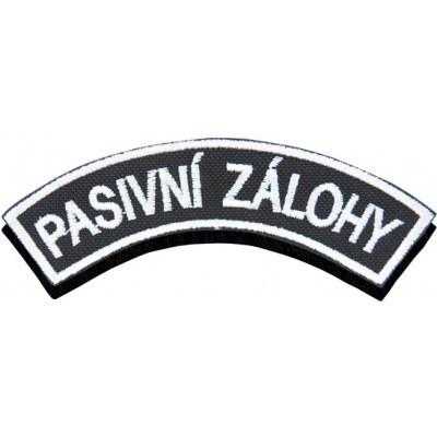 Nášivka: PASIVNÍ ZÁLOHY [ssz] černá | bílá