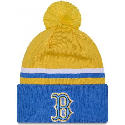 New Era Pánská zimní čepice Boston Red Sox MLB Authentic City Connect Modrá a žlutá – Hledejceny.cz