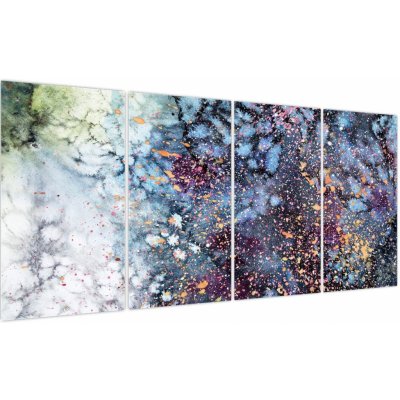 Obraz - Abstrakce, Čtyřdílný 160x80 cm – Hledejceny.cz