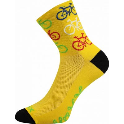 Voxx Ralf X funkční sportovní ponožky BIKE žlutá