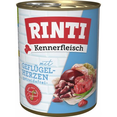 Rinti Kennerfleisch drůbeží srdíčka 24 x 800 g – Hledejceny.cz