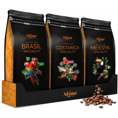 SKIMACOFFEE Arabica sada zrnková 3 x 1 kg – Hledejceny.cz