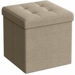 VASAGLE taburetka 30x30x30 LSF028K01 v hnědé barvě – Hledejceny.cz