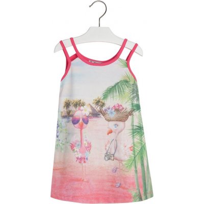 Mayoral šaty bavlněné plameňáci Mini růžové – Hledejceny.cz