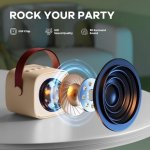 Dětský karaoke automat YLL Mini se 2 mikrofony dárky ke karaoke pro dívky ve věku 3 4 5 6 7 – Zboží Mobilmania